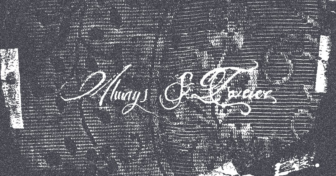 Text on a dark background, appears to be a signature or handwritten message.